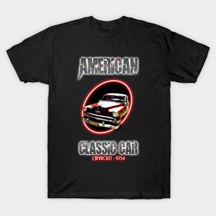 Classic car Design 2020 vintage modern neon lights T-Shirt